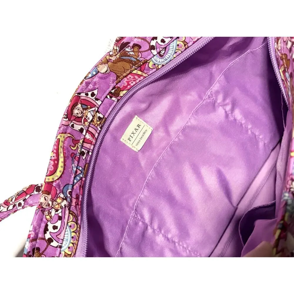 Vera Bradley Disney Pixar Toy Story Rodeo Paisley Small Vera Tote Bag Charm Set